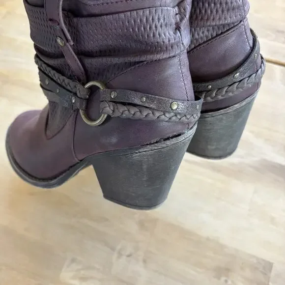 Maurice’s Carol 101878 Western Braided Strappy Ankle Zip Up Bootie Size 9M - Picture 8 of 13